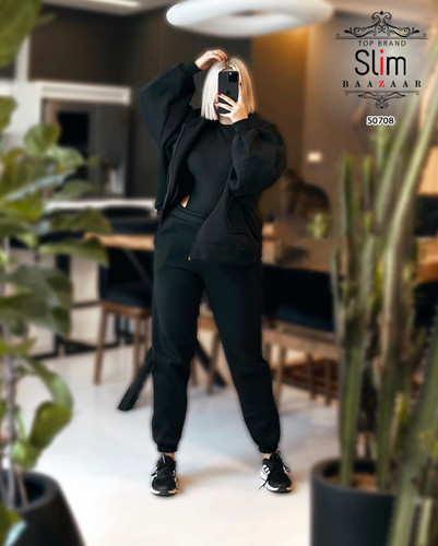 ست سه تیکه بادی یقه گرد و جاگر و سویشرت رنگبندی عالی