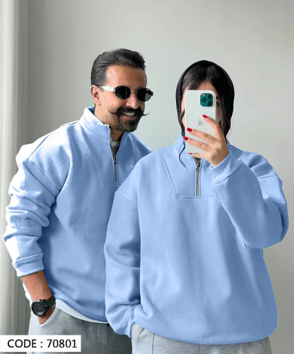 پلار نیم زیپ اسپرت یقه افه دار دورس تو کرکی