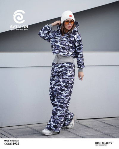 ست بهاره سویششرت باکسی و شلوار بگ دورس عالی