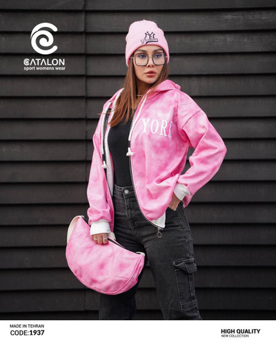 سوییشرت دورس گلدوزی شده با بگ