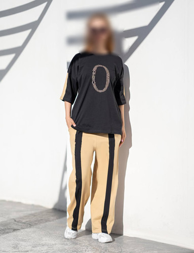 تیشرت و شلوار بهاره نخ پنبه سایز 38 تا 44 طرح zero